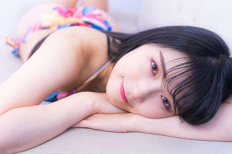 蔡晴星 水着ポートレート